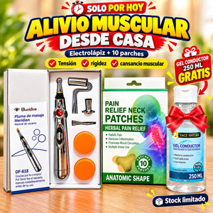NUEVO ELECTROLAPIZ TERAPEUTICO + GEL + PARCHES PARA EL DOLOR