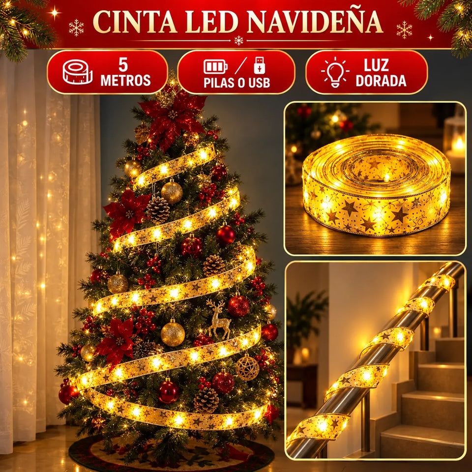 LUZ LED CASCADA SOLARES 3X3 M + CINTA LED DUAL+LUZ SOLAR LINEAL 12 METROS