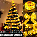 LUCES LED CASCADA SOLARES 3 M + CINTA LED DUAL