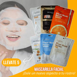 PACK ANTIEDAD (MASAJEADOR FACIAL LED + 5 MASCARILLAS + JABON DE CURCUMA)