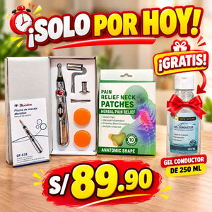 NUEVO ELECTROLAPIZ TERAPEUTICO + GEL + PARCHES PARA EL DOLOR