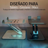 SOPORTE PLEGABLE DE ALUMINIO PARA TABLET Y CELULAR