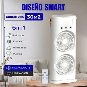 VENTILADOR SMART 5 EN 1 RECARGABLE