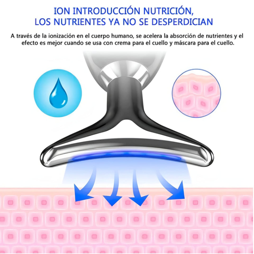 MASAJEADOR FACIAL LED RECARGABLE